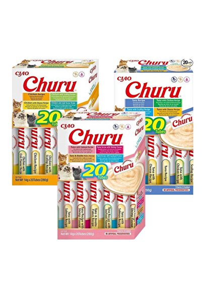 Other INABA CHURU hrană umedă pentru pisici delicatese MIX 60x14g