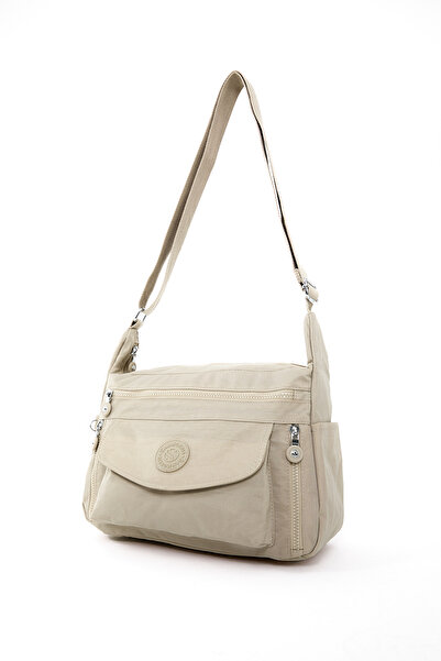 Sanmorris 3053 Women's Water Resistant Fabric 5-Compartment Crossbody Travel and Shoulder Bag