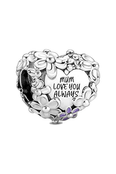 Bijuterii Nadiela Talisman Argint 925, Charm pentru bratari – Mom Love you Al...