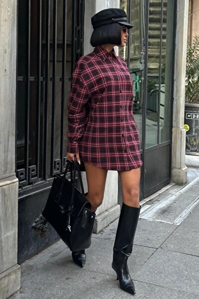 Lijuri Сорочка в клітинку в стилі лісоруба – Oversize фасон 3485-08