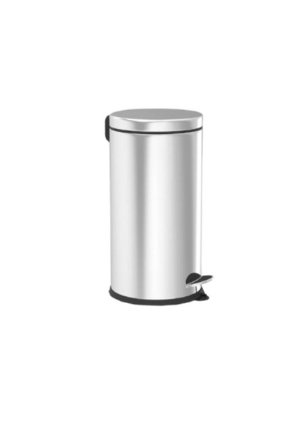 Gimihome Chromed Pedal Trash Can, 12 Liters