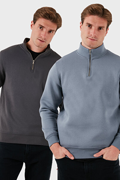 Buratti Бавовняний Regular Fit Прямий комір 2-пакетний Світшот Чоловічий SWEA...