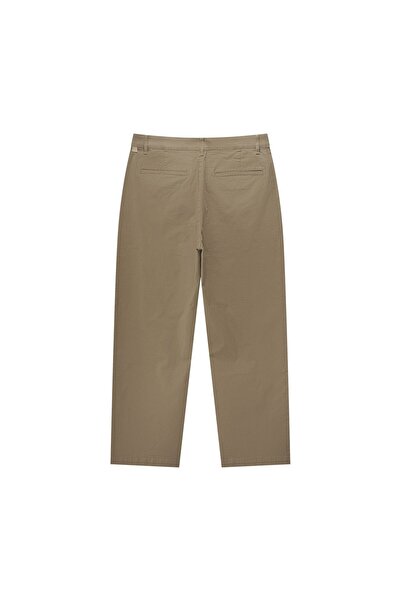 Giordano Men’s Relaxed Straight Cotton Stretch Khaki Pants