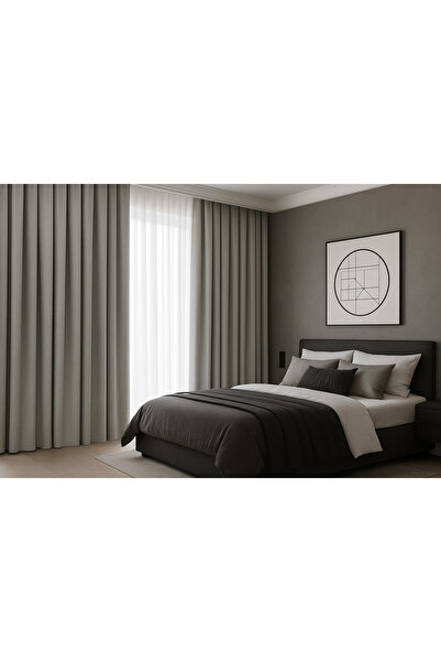 VELORİA HOME Modern Birinci Kalite Yatak Odası Fon Perdesi
