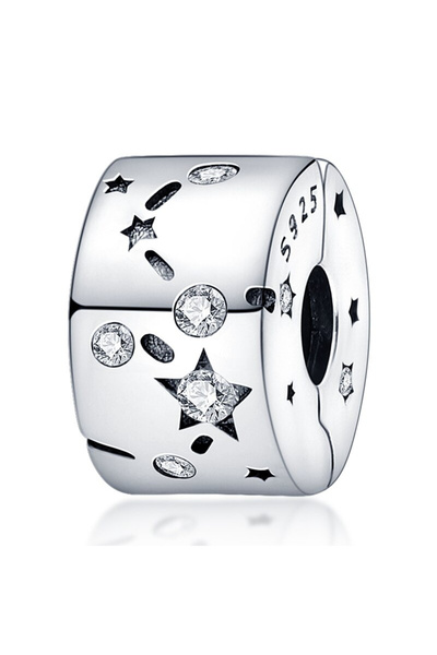 Bijuterii Nadiela Clips pentru Bratari din Argint 925 – Moon and stars