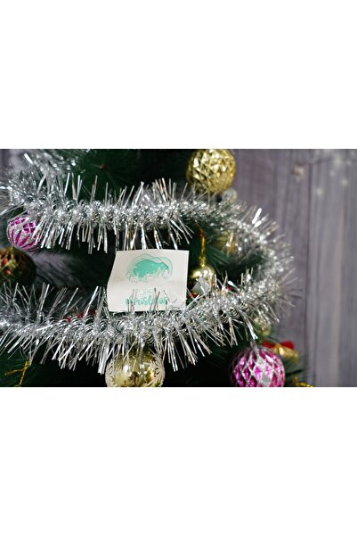 Flippy Χριστουγεννιάτικο στολίδι, Flippy, ασημί, μέγεθος: 2 μ. x 8 εκ. υλικό: φύλλο PVC, εσωτερική/εξωτερική χρήση