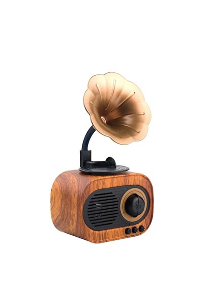 Doty Retro Pickup Portable Speaker, Bluetooth, Vintage Design, USB/TF, 1200 mAh, Brown, 11x23 cm,