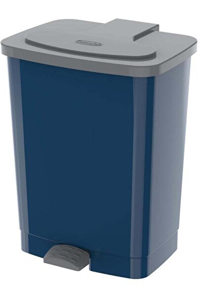 Cosmoplast Step-On Waste Bin With Pedal, Pearl Blue - 20.0 Liters