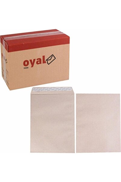 Oyal Bag Envelope (26X35) Kraft 90 Gr-Silicone 50Pcs