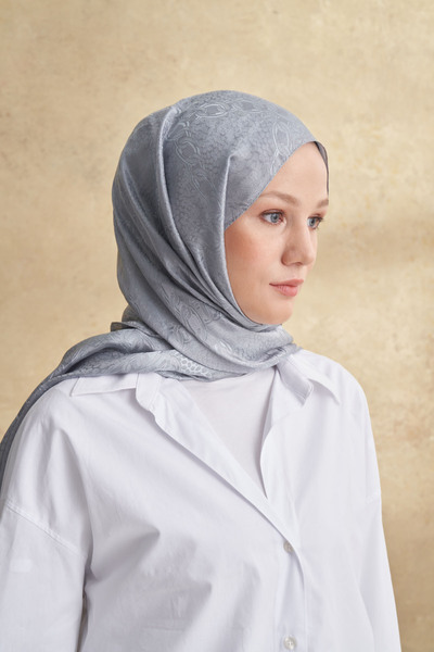 ARMANDA Jose Jakar Chain Desen Şal - Gümüş