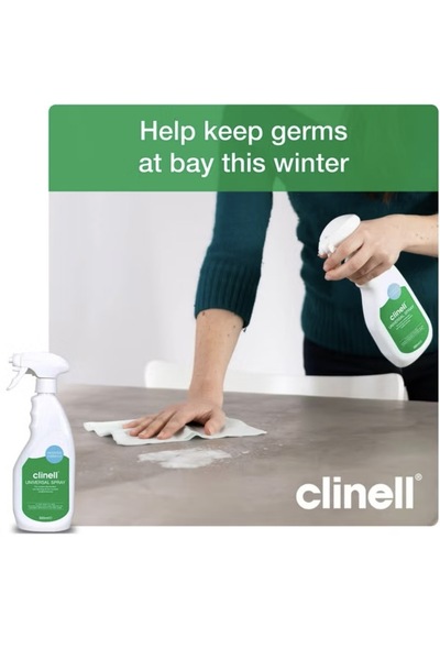 clinell Clenil Universal Disinfectant Spray 500ml - Kills 99.9% of germs quickly and is safe for all surfaces