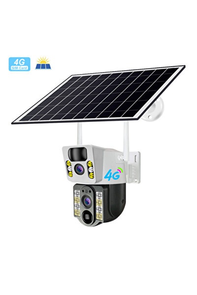 Generic كاميرا مراقبة خارجية تعمل بالطاقة الشمسية مع بطارية احتياطية، مراقبة ...