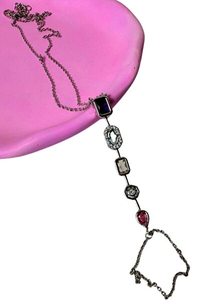 Uretti Melik 9215 4750 Five Element Colored Stone Steel Shahmeran Bracelet