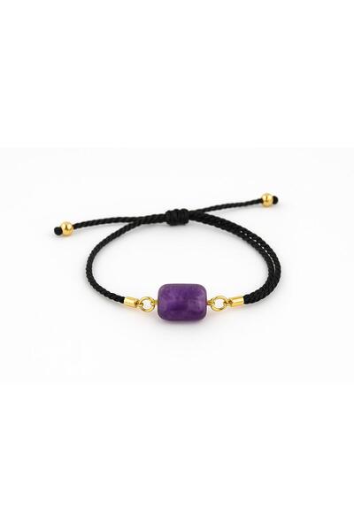 ZENAURA AMETİST DOĞALTAŞ BURÇ BİLEKLİĞİ