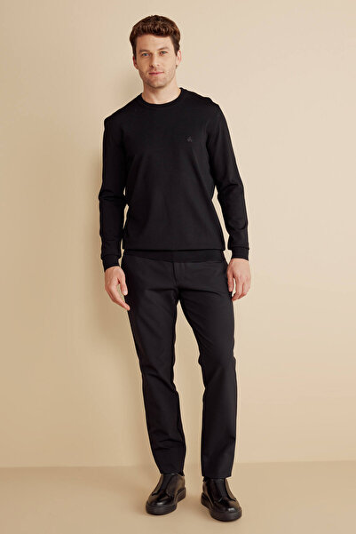 BROOKS BROTHERS Erkek Siyah İçten Bağcıklı Pantolon