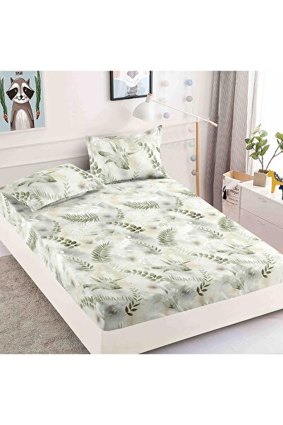 OEM Double bed cover set with elastic, 3 pieces, 180x200cm