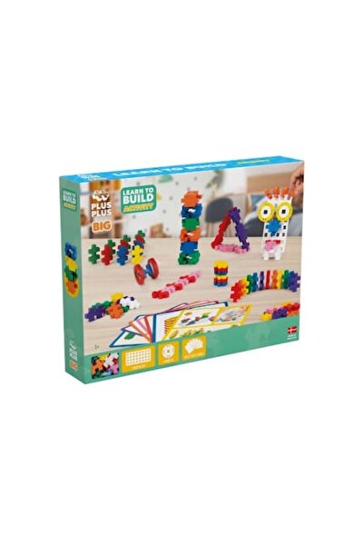 Plus Plus Set de construcție Plus-Plus BIG, 130 bucăți, 1 bază albă, 4 roți, ...