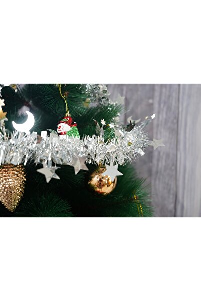 Flippy Χριστουγεννιάτικη διακόσμηση, Flippy, ασημί, μέγεθος: 2 m x 9 cm x 5 cm υλικό: φύλλο PVC, εσωτερικής/εξωτερικής χρήσης