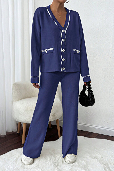 H&E LUXURY DESIGN Women's Soft Textured Knitwear Set