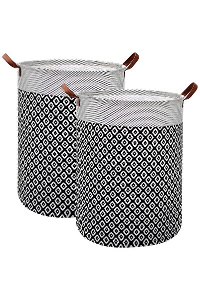 Generic 2 Pack Laundry Baskets, 65 L Foldable Waterproof Laundry Basket