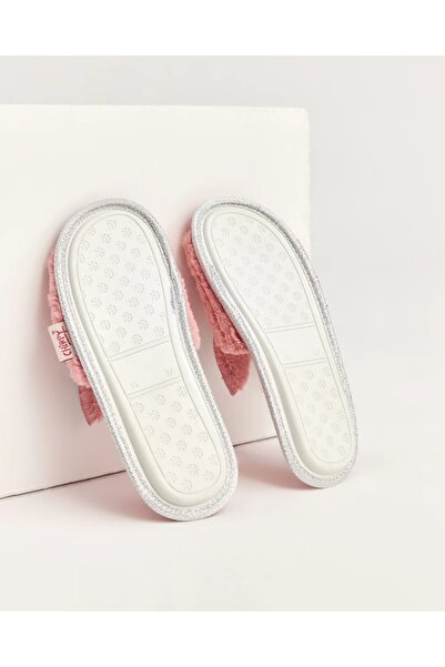 LAMİNTA Buo Cat Pink Plush House Slippers