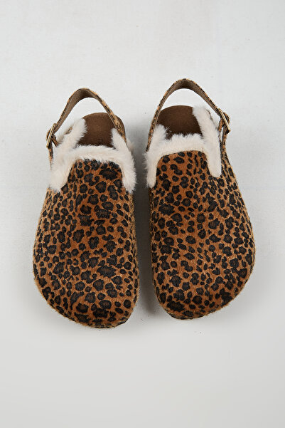 no miento شبشب سابو نسائي من الجلد النباتي بتصميم ليوبارد من لاباز