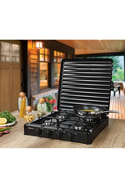 Zilan 4-Burner Gas Stove - LPG cylinder supply, Power: 2300/1600/1600/900W, ZLN 7079