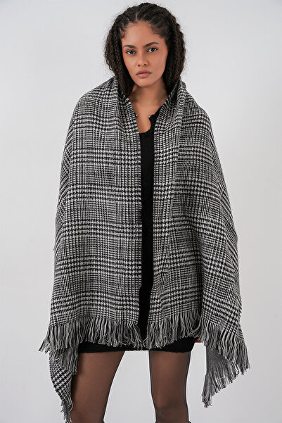 Bigdart Eșarfă groasă cu textura moale pentru femei 15951 - Antracit