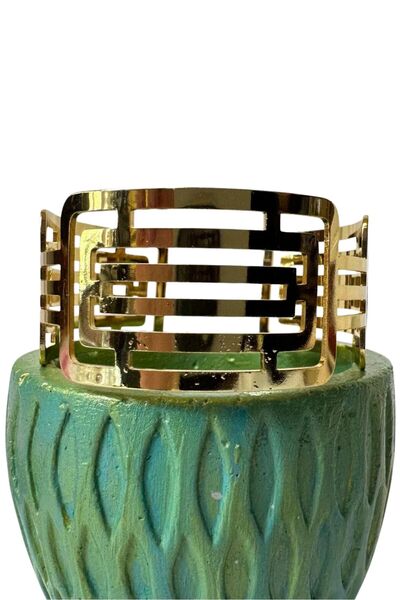 Uretti - ميليك 9215 5363 سوار مجوهرات ذهبية اللون على شكل متاهة