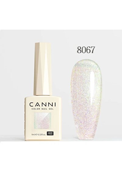 Canni 9 ml Glitter Uv Led Kalıcı Oje Hema Free 8067