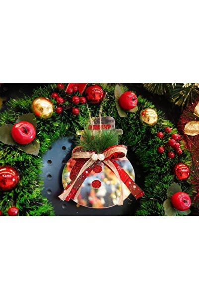 Flippy Χριστουγεννιάτικο Στολίδι, Flippy, Χιονάνθρωπος, Ασημί, Γυαλιστερό, 14*17CM, Ακρυλικό, Εσωτερικού/Εξωτερικού Χώρου