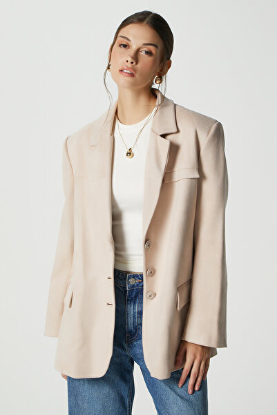 Ritnice Women's Thomas Suede Stone Blazer Jacket