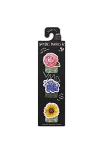 İF Mini Marks Manyetik Mini Kitap Ayracı 3'lü Flowers