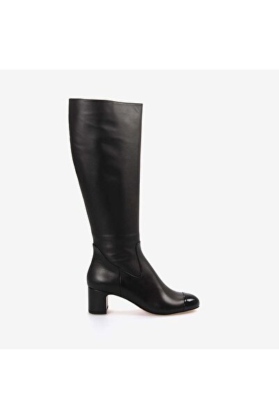 MOCASSINI Genuine Leather Black Women's Boots M102