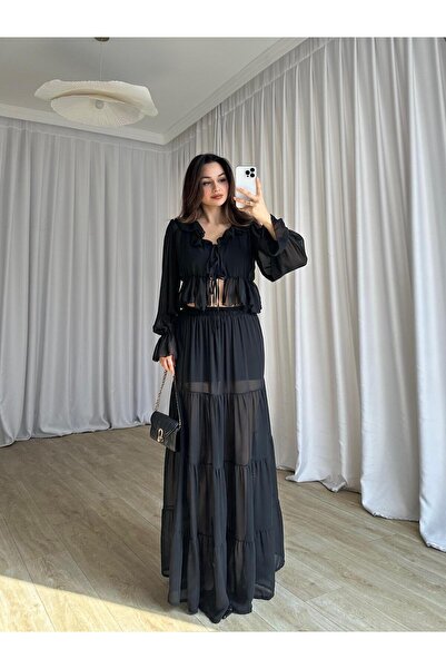 Mooi Butik طقم نوماد 8339 - أسود