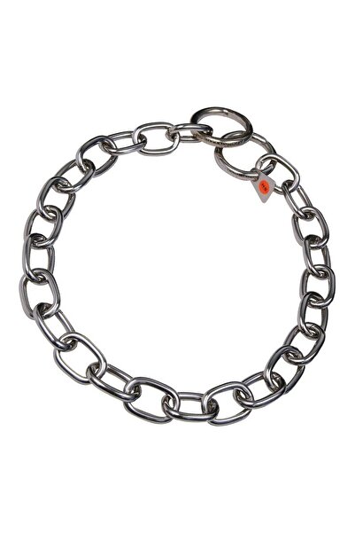 HS Sprenger Zgardă pentru câini cu zale argintii de 4 mm, semi-lungă (74 cm)