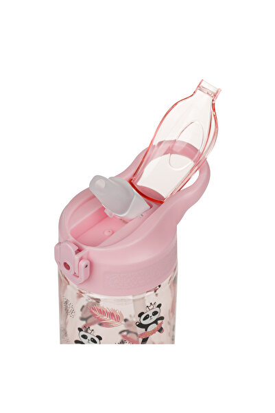 Baagl Tritan bottle with straw Panda, 500 ml