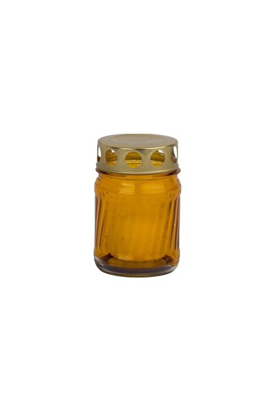 Gimihome Lumânare din sticlă cu capac, timp de ardere 4-6 ore, 6x10 cm, LA 2