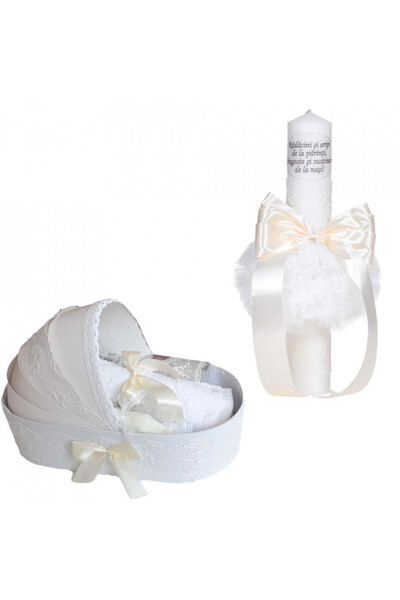 BebeNou Set Lumânare și Layette pentru Botez Denikos® Landou C1061