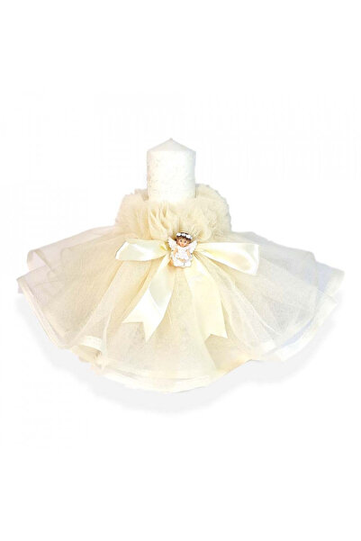 BebeNou Lumânare de botez înger crem unisex Denikos® 409