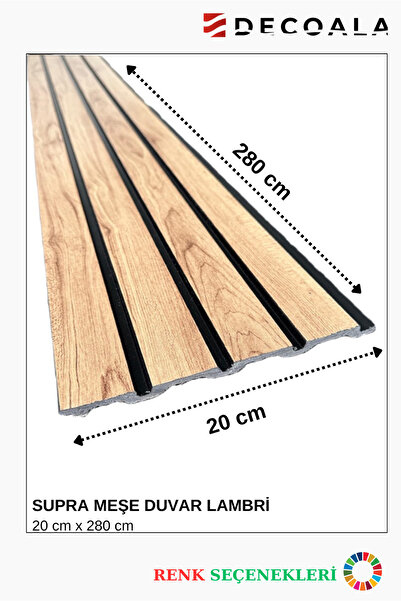 DECOALA Supra Polimer Duvar Lambiri - 20x280 cm Lüks Dekoratif Panel (6 Adet)