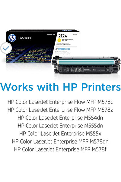 HP خرطوشة حبر أصفر 212A للطابعات | W2122A