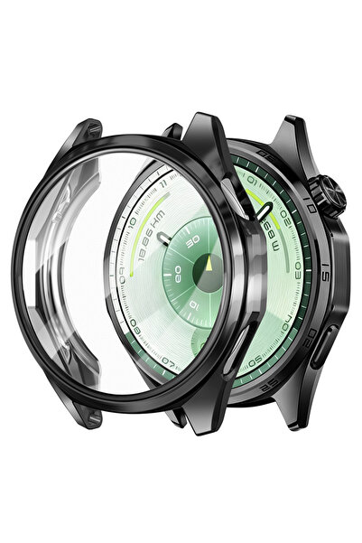Nezih Case Huawei Watch GT 6 46mm Uyumlu TPU (Yumuşak Silikon) Kasa Koruyucu