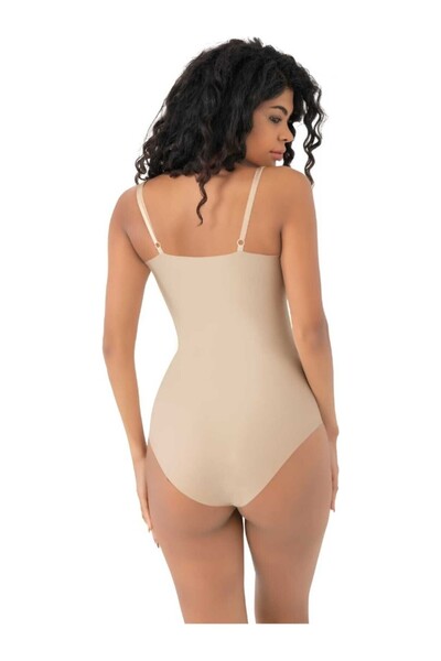 CUBBUX Women's Laser Cut Non-Marking Shaping / Sculpting Body Slip Corset with Chest Support Straps