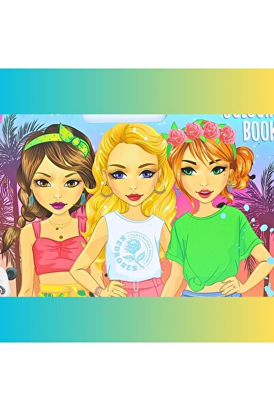 Besties Coloring book with self-adhesive stickers, 25 sheets,