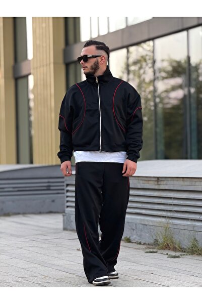 KINGAF Men's Stripes Tracksuit