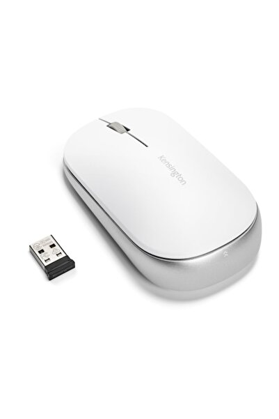 KENSINGTON SureTrack Mouse — wireless or Bluetooth, medium size, White