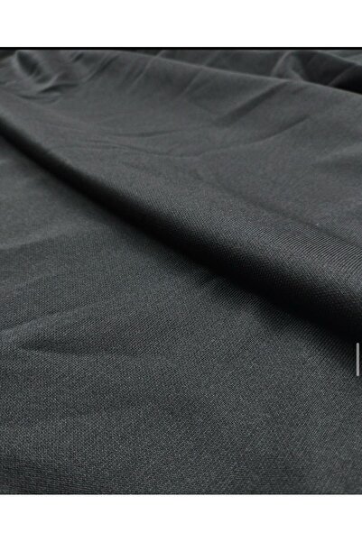 Kumaş Parça جيرسي توك إنترلوك باللون الأسود (العرض 160 سم × الطول 280 سم)