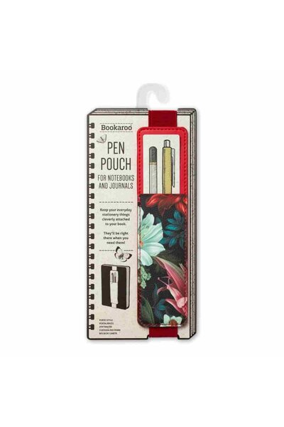 İF Bookaroo Pen Pouch Elastic Pen Holder Dark Floral