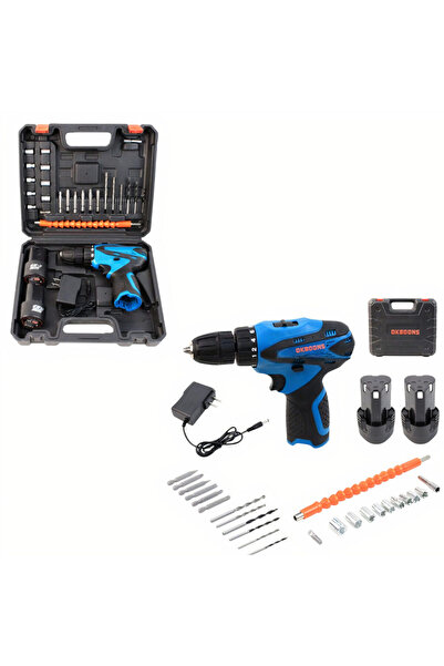 Issa Professional 48V Electric Drill with 2 Batteries, Charger and 28 Accesso...